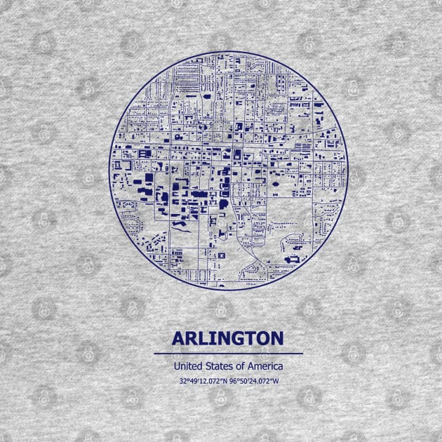 Arlington city map coordinates by SerenityByAlex